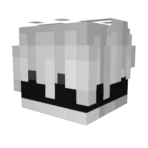 _N0reFusE_ Minecraft avatar head, 3D render