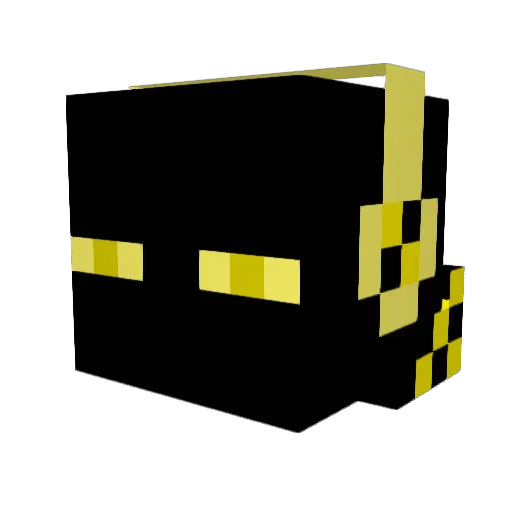 _N3Bi0N_ Minecraft avatar head, 3D render