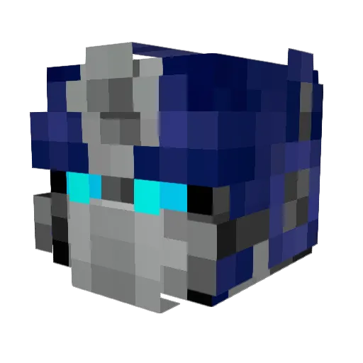 _N3ron Minecraft avatar head, 3D render