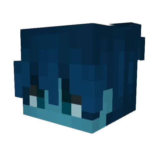 _N9teless Minecraft avatar head, 3D render
