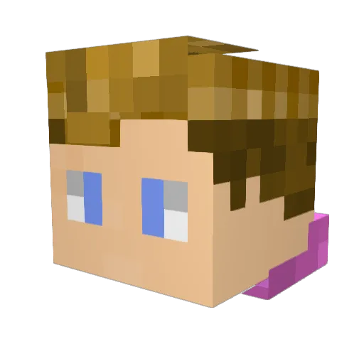 _NIK0LA1_ Minecraft avatar head, 3D render