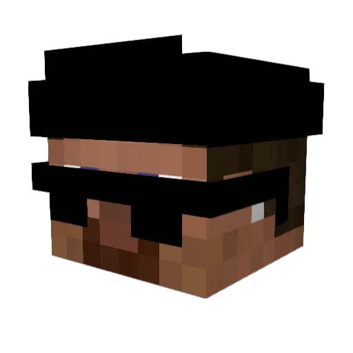 _NUNAKI_ Minecraft avatar head, 3D render