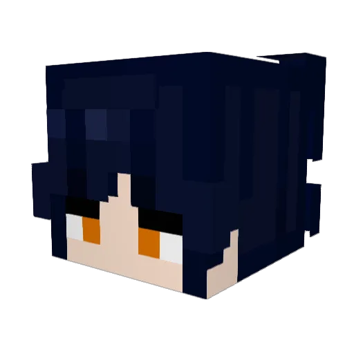 _N_C_O_ Minecraft avatar head, 3D render