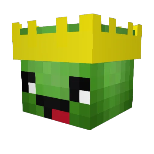 _NaDav_1 Minecraft avatar head, 3D render