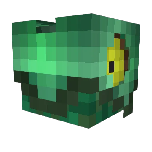 _Nachameleon_ Minecraft avatar head, 3D render