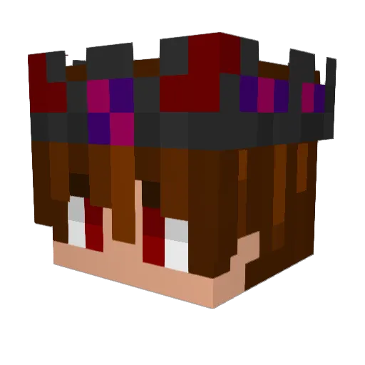 _NaiP_ Minecraft avatar head, 3D render