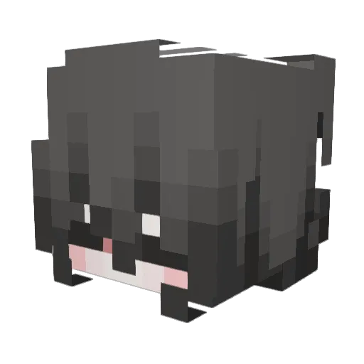 _Nai_Cha_ Minecraft avatar head, 3D render