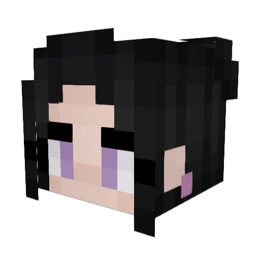 _Nat666 Minecraft avatar head, 3D render