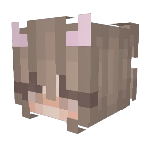 _Nataliya_ Minecraft avatar head, 3D render