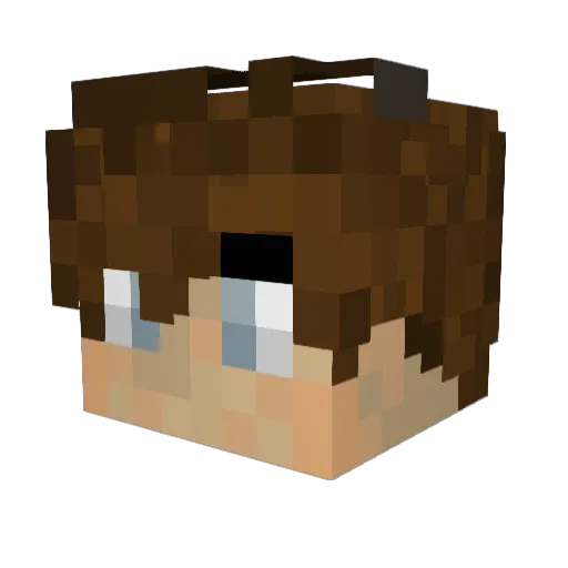 _Natsubaru_ Minecraft avatar head, 3D render