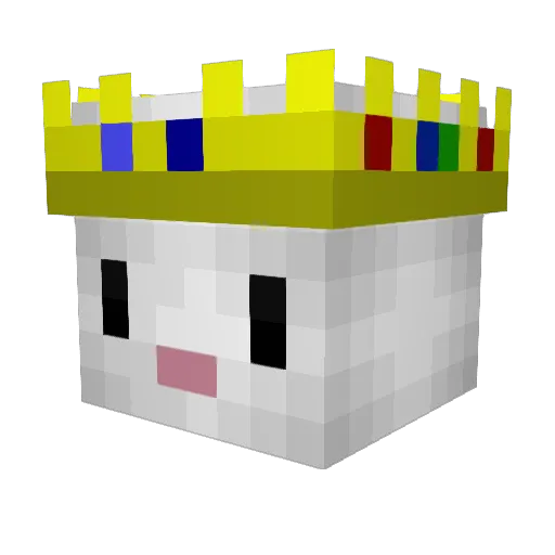 _Naxy Minecraft avatar head, 3D render