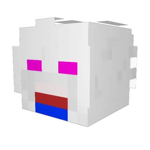 _Nehp Minecraft avatar head, 3D render