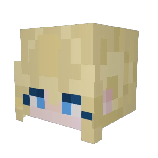 _Nemuu_ Minecraft avatar head, 3D render