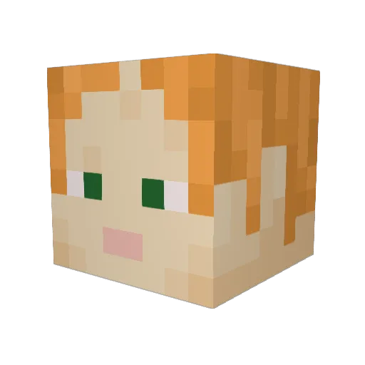_Neotron_ Minecraft avatar head, 3D render