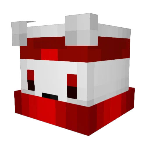 _Nerf Minecraft avatar head, 3D render