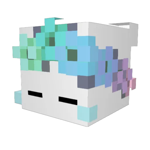 _Nerine Minecraft avatar head, 3D render