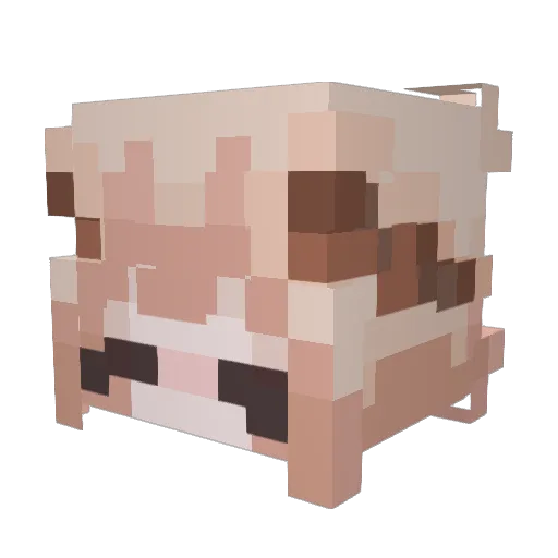 _Nesako_ Minecraft avatar head, 3D render