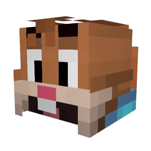 _Nesquik__ Minecraft avatar head, 3D render