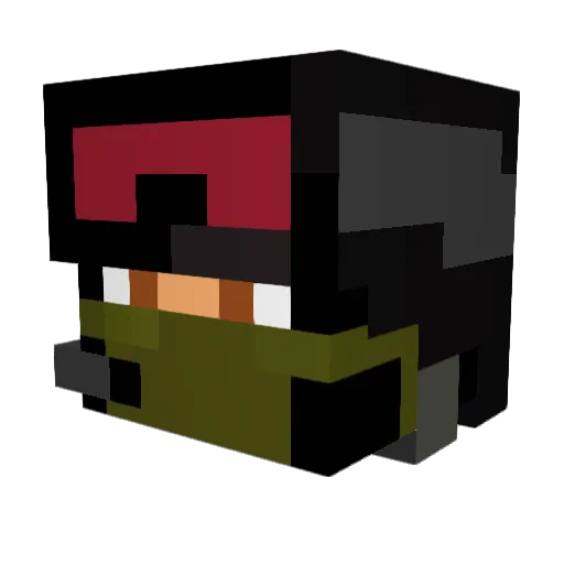 _NetRix_777 Minecraft avatar head, 3D render