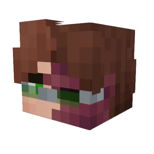_Nevil Minecraft avatar head, 3D render