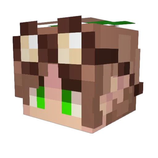 _NexusMasked_ Minecraft avatar head, 3D render