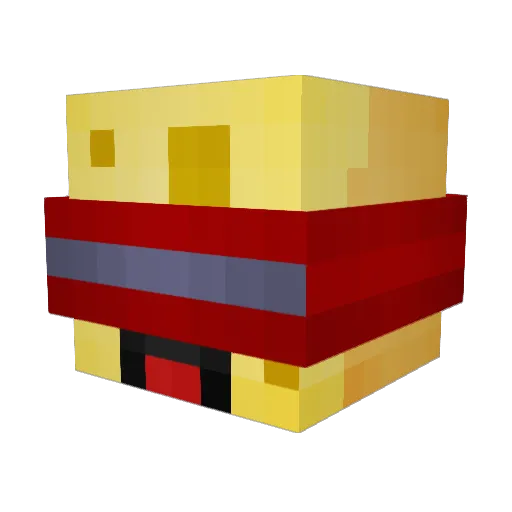 _Neyton_ Minecraft avatar head, 3D render