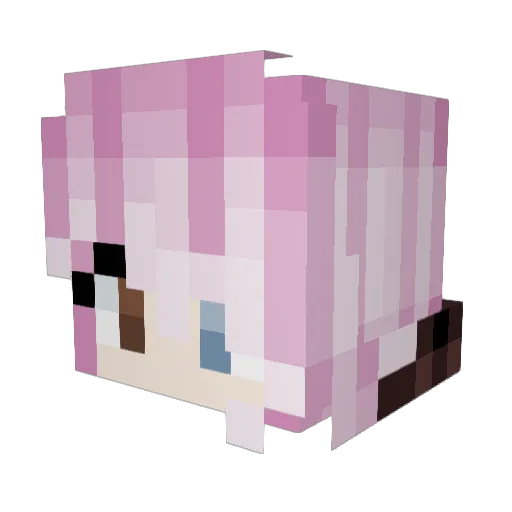 _NiMio_ Minecraft avatar head, 3D render