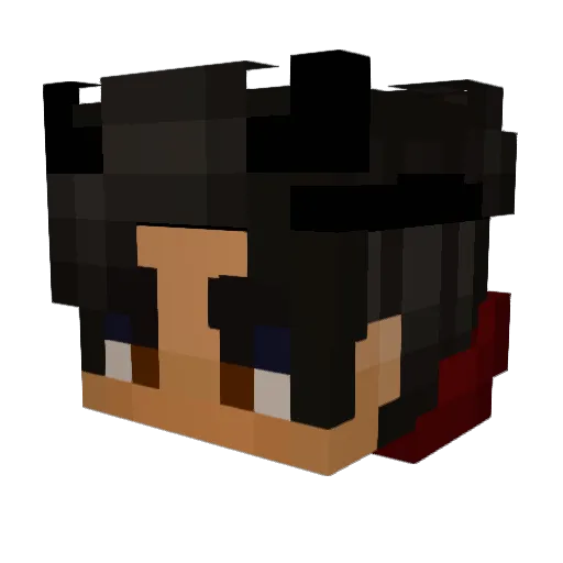 _NickyPlayz_ Minecraft avatar head, 3D render