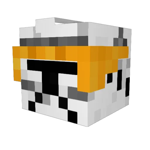 _Nicoplays02_ Minecraft avatar head, 3D render