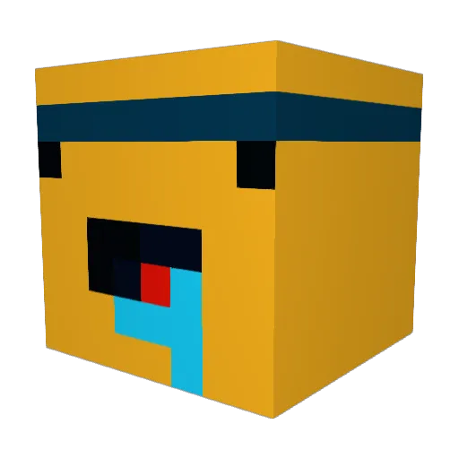 _Niedzwi3dz_ Minecraft avatar head, 3D render