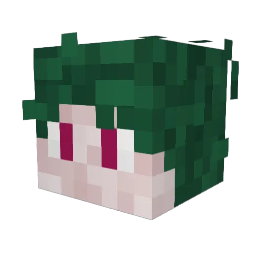 _Niespij Minecraft avatar head, 3D render