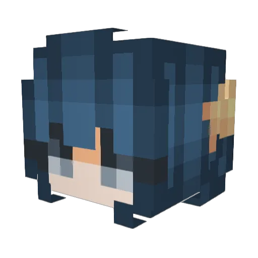 _NightSword_ Minecraft avatar head, 3D render