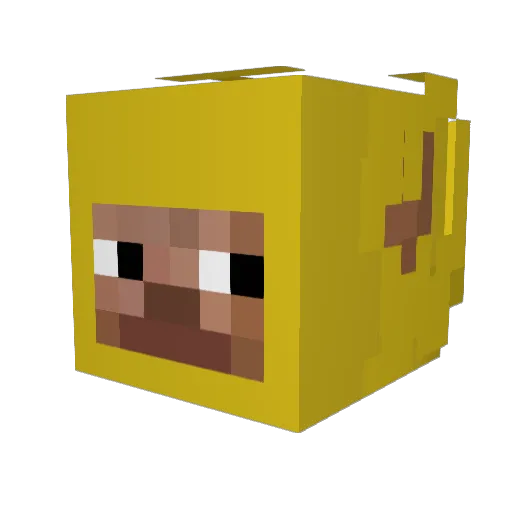 _Night_Moonn_ Minecraft avatar head, 3D render