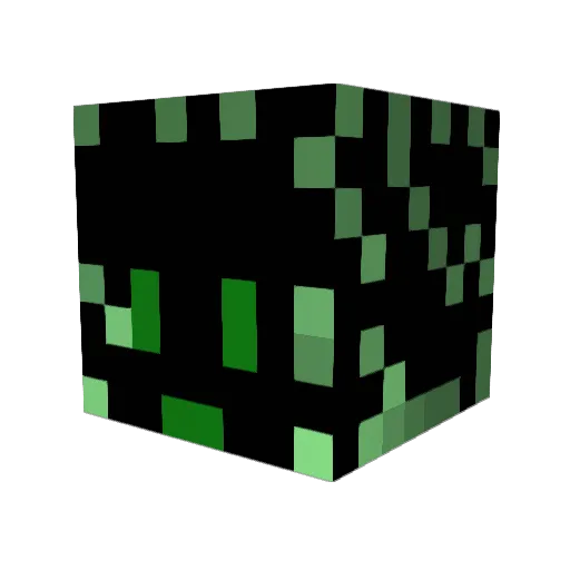_Nightpaw Minecraft avatar head, 3D render