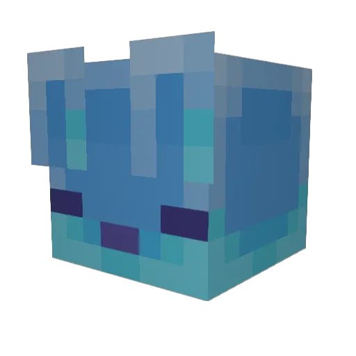 _Nightskylight_ Minecraft avatar head, 3D render