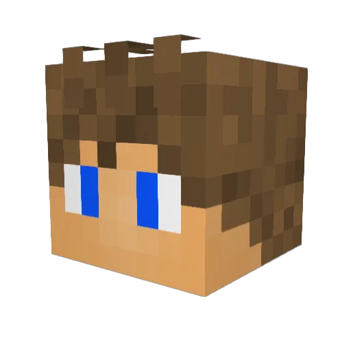 _Nik_99 Minecraft avatar head, 3D render