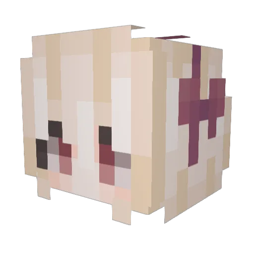 _Nilla_ Minecraft avatar head, 3D render