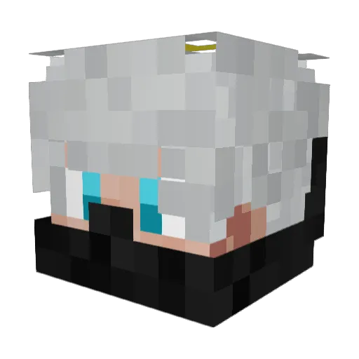 _Ninja_Player_ Minecraft avatar head, 3D render