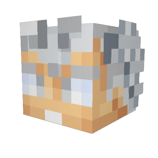 _Ninjastyle Minecraft avatar head, 3D render