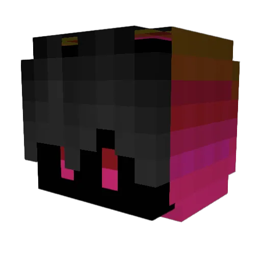 _Niquuz Minecraft avatar head, 3D render