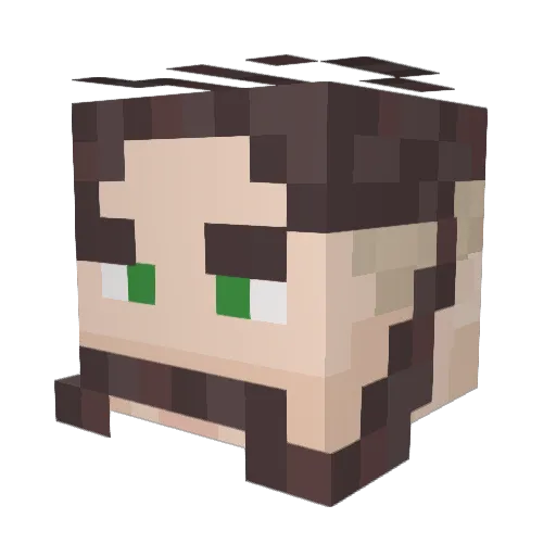 _Nishra_ Minecraft avatar head, 3D render
