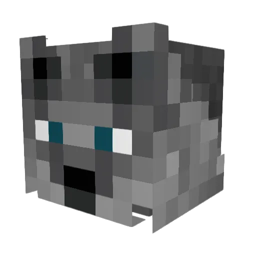 _NitexShadow_ Minecraft avatar head, 3D render
