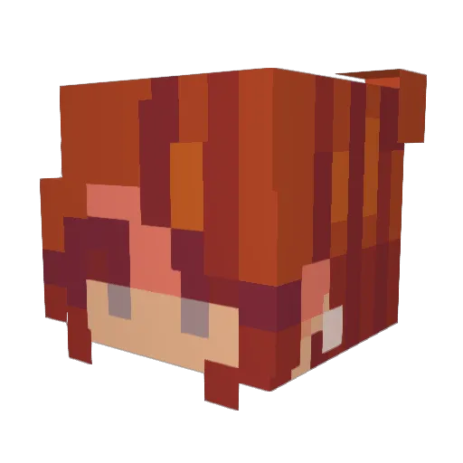 _Niyx_ Minecraft avatar head, 3D render