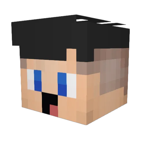 _NoNameLP_ Minecraft avatar head, 3D render