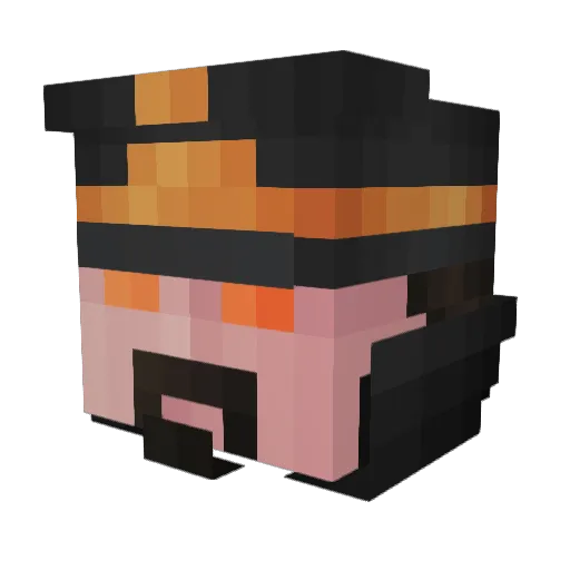 _NoNameYet Minecraft avatar head, 3D render
