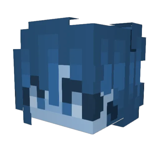 _NoOne Minecraft avatar head, 3D render
