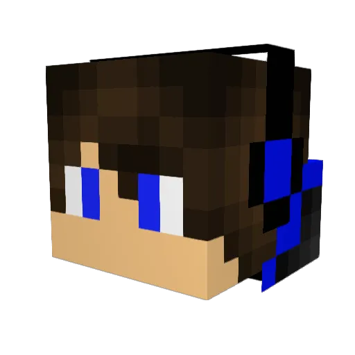 _NoSignal_ Minecraft avatar head, 3D render