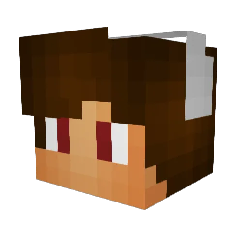 _NoWays_ Minecraft avatar head, 3D render