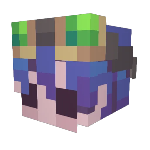 _Noba__ Minecraft avatar head, 3D render