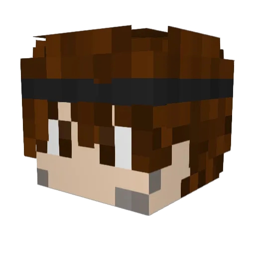 _Noel__ Minecraft avatar head, 3D render